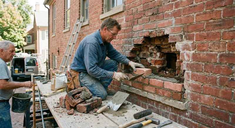 Brick Border Installation in West Hartford, CT