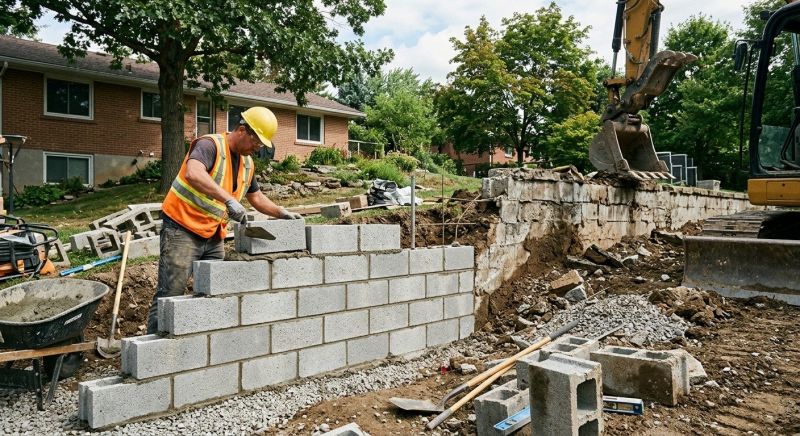 Masonry Wall Installation in Stamford, CT